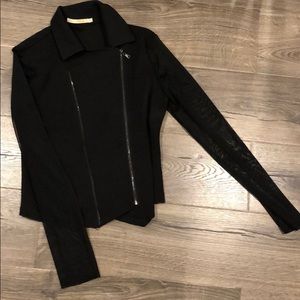 Black dressy Jacket with sheer sleeves